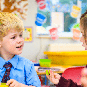 2 students chatting