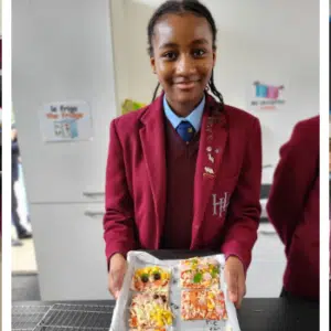 students making pizzas