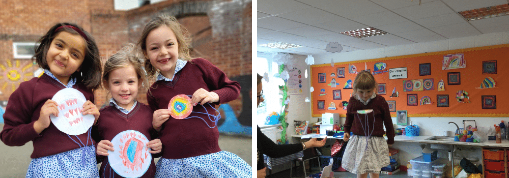 Children doing various activities