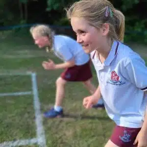 Children playing on sports day